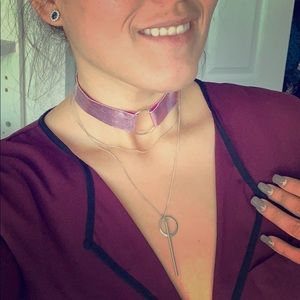 Cute pink/purple choker 🌸
